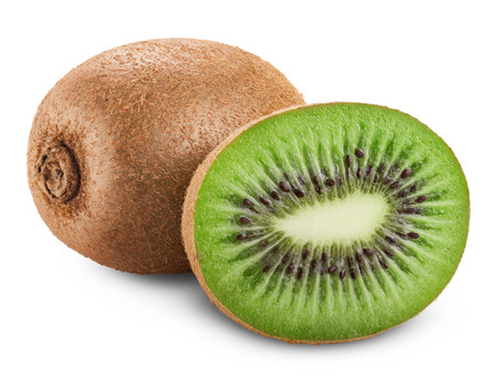 33655027 – kiwi fruit isolated on white background. clipping path